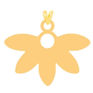 آویز گردنبند طلا 18 عیار زنانه کرابو مدل گل Kr31559