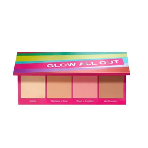 پالت رژ گونه و هایلایتر کلینیک مدل Glow all to medium