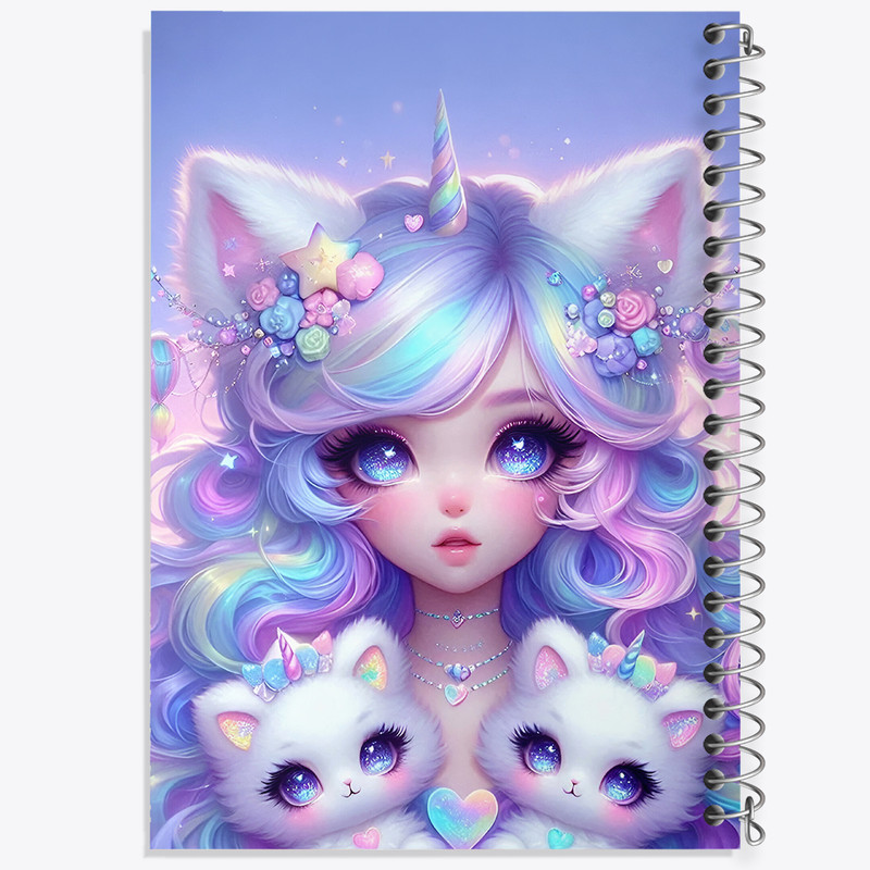 دفتر مشق 100 برگ خندالو طرح دخترانه کیوت کد F6064