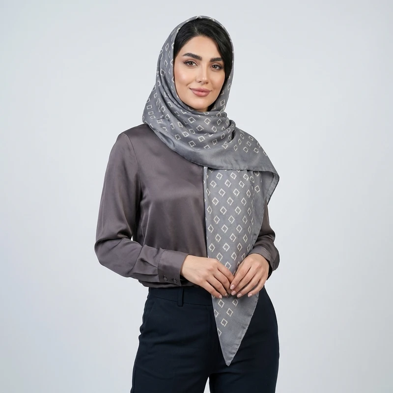 مینی اسکارف توییل زنانه مدل جی با طول و عرض 100*100 سانتی متر