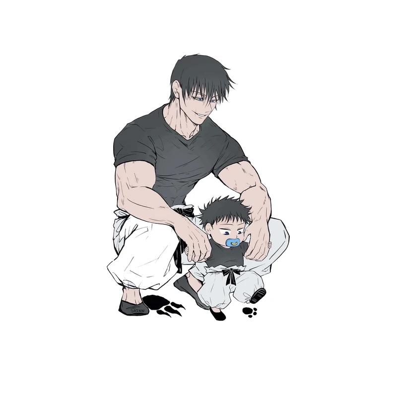 استیکر لپ تاپ و موبایل مدل انیمه طرح جوجوتسو کایسن مگومی فوشیگورو Jujutsu Kaisen Megumi Fushiguro کد 2283