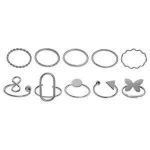 انگشتر زنانه مدل یانگ کد YEG-2 مجموعه 10 عددی