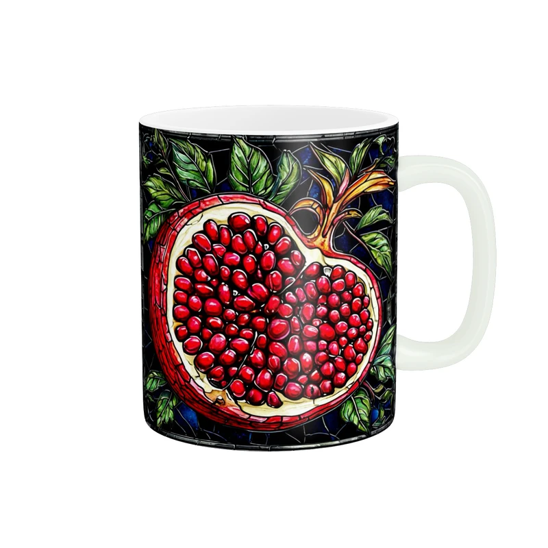 ماگ پاد آفرین مدل فانتزی طرح پاییزی شب یلدا شب چله انار کد p11576