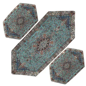 ست 3 تکه رومیزی ترمه مدل چهلستون کد RW3-3
