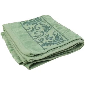 حوله دستی صبا طرح گل سایز 80x38 سانتی ‌متر