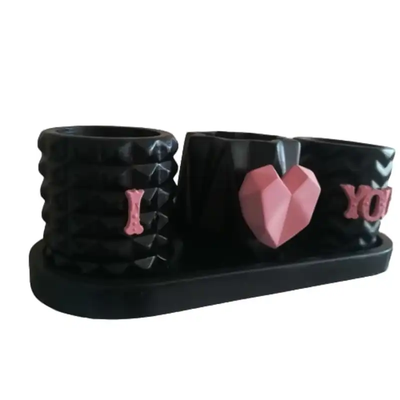 جامدادی رومیزی طرح عشق مدل هدیه مجموعه 4 عددی