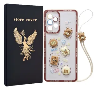 کاور استور کاور طرح خرسی مدل a52 مناسب برای گوشی موبایل سامسونگ Galaxy A52 / A52S همراه با بند آویز