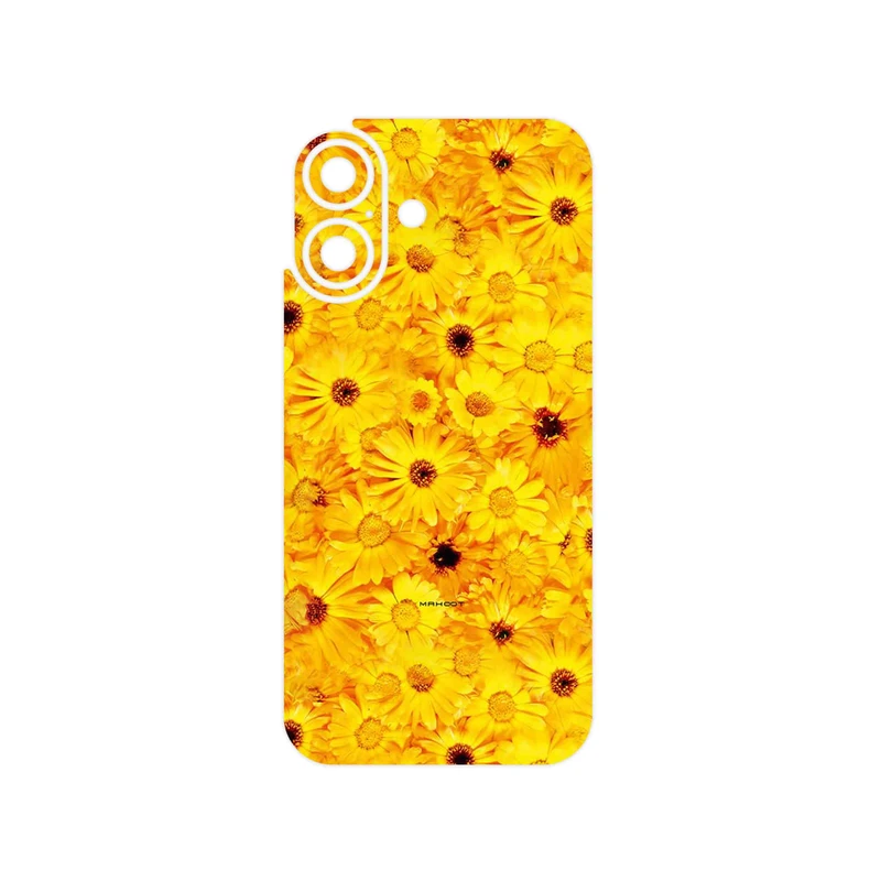 برچسب پوششی ماهوت مدل Yellow_Flower مناسب برای گوشی موبایل اپل iPhone 16