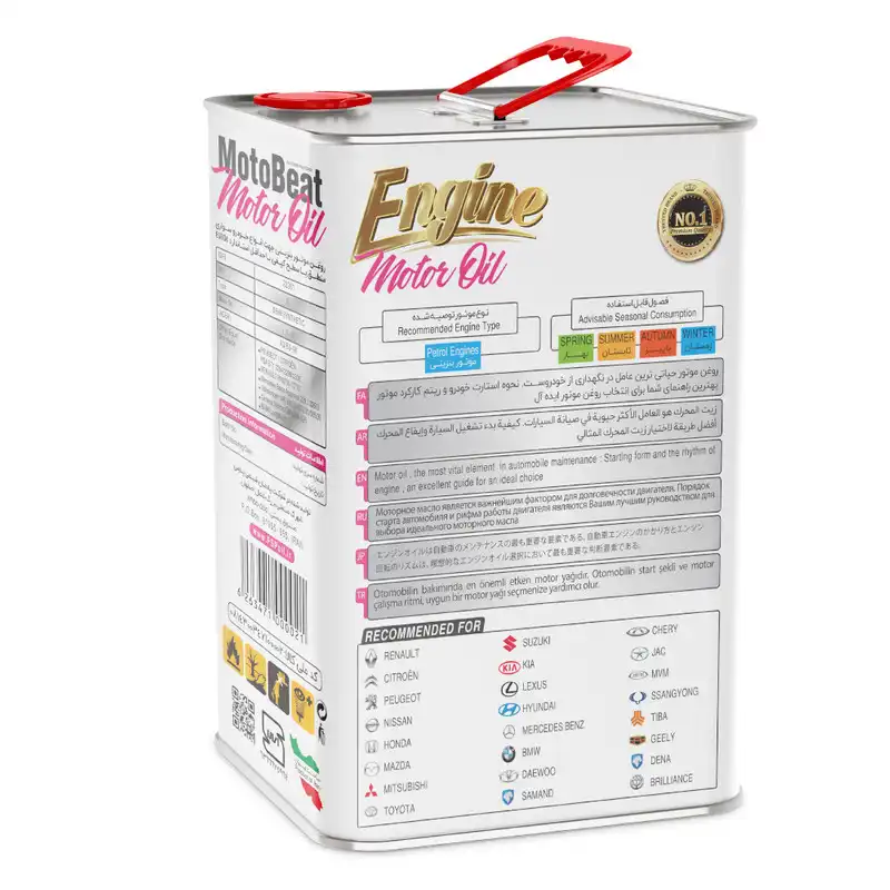روغن موتور موتوبیت مدل EURO4 SL 10W40 حجم 3.5 لیتر