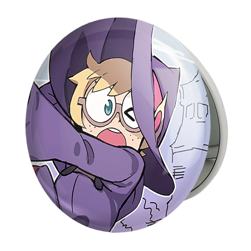 آینه جیبی خندالو طرح لوته انیمه جادوگران کوچک Little Witch Academia مدل تاشو کد 22952 