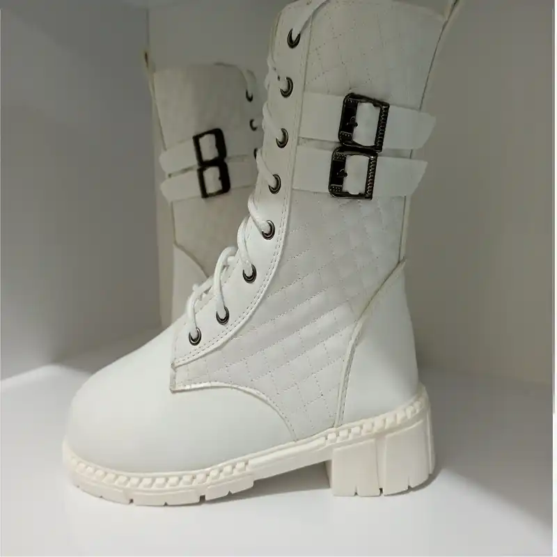 نیم بوت زنانه مدل دو سگک کد 61 رنگ سفید