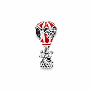 آویز دستبند و گردنبند نقره زنانه پاندورا مدل Mickey Minnie Hot Air Balloon