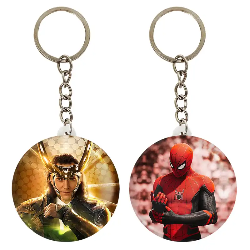 جاکلیدی خندالو مدل مرد عنکبوتی و لوکی مارول Marvel کد 1938419379 مجموعه 2 عددی