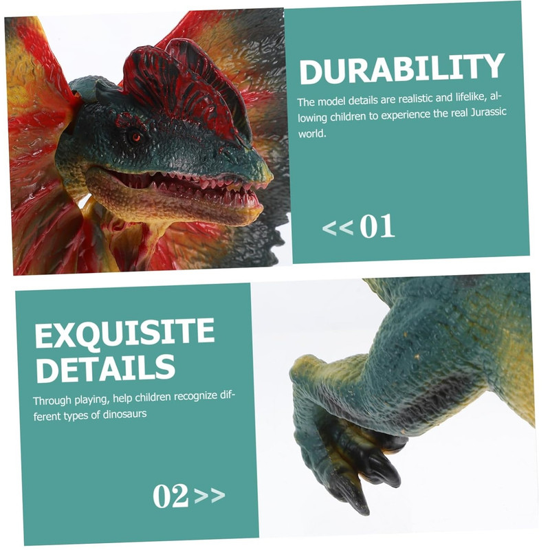 اکشن فیگور مدل دایناسور فک متحرک طرح Dilophosaurus