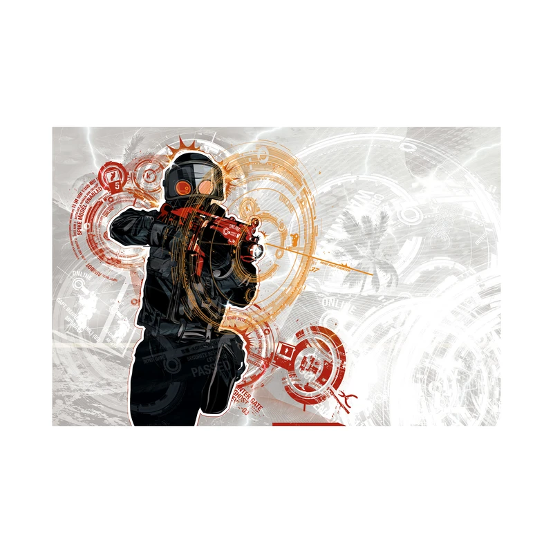 استیکر لپ تاپ و موبایل مدل بازی طرح کانتر استریک Counter-Strike: Global Offensive cs go کد 961