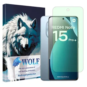 Wolf Hydrogel model anti green screen protector suitable for Xiaomi Redmi Note 15 Pro Plus mobile phone 