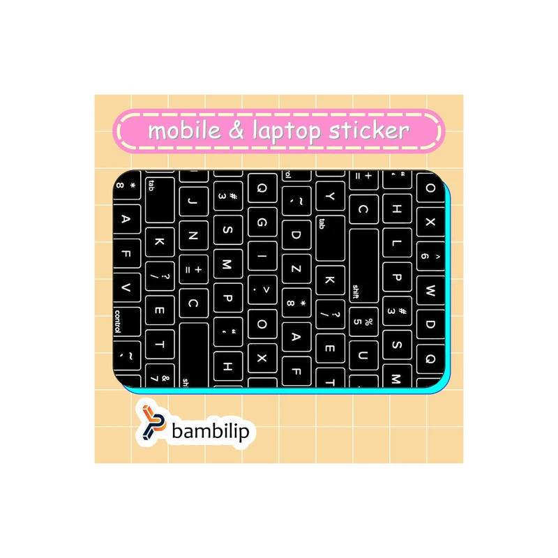 استیکر بامبیلیپ مدل کارت عابر طرح کیبورد کامپیوتر کد 8331486