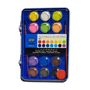 آبرنگ 18 رنگ مدل مستطیل کد ۲۳۱۸