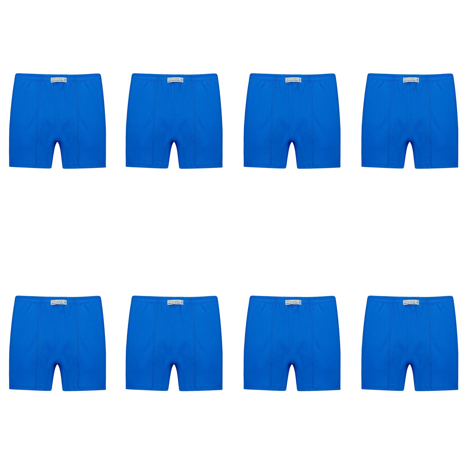شورت پادار مردانه برهان تن پوش مدل 14-04 بسته 8 عددی رنگ آبی