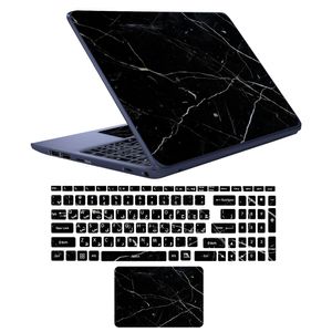 نقد و بررسی استیکر لپ تاپ طرح marble کد 02 مناسب برای لپ تاپ 17 اینچی به همراه برچسب حروف فارسی کیبورد توسط خریداران