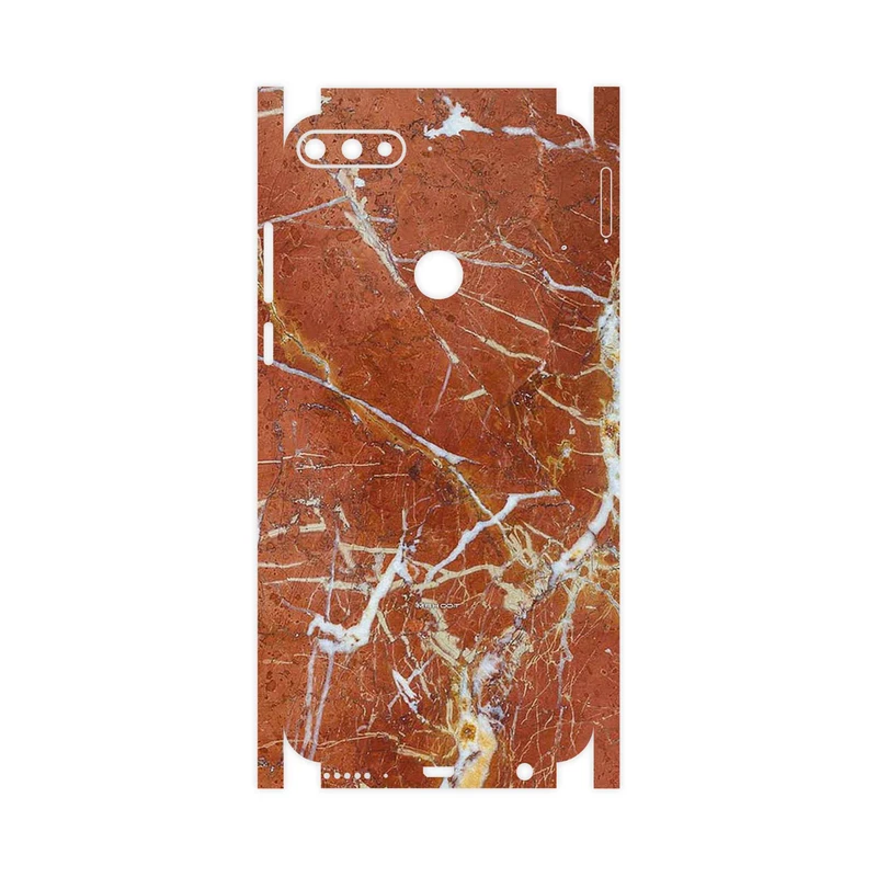 برچسب پوششی ماهوت مدل Red Marble-FullSkin مناسب برای گوشی موبایل هوآوی Y7 Prime 2018