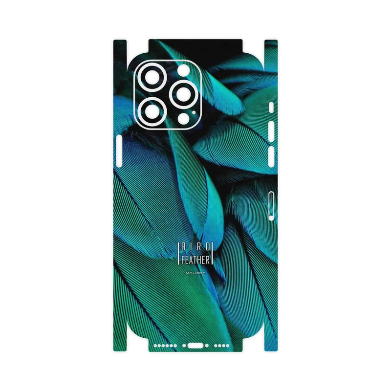 برچسب پوششی ماهوت مدل Green Feather-FullSkin مناسب برای گوشی موبایل اپل iPhone 14 Pro Max