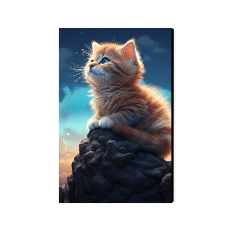 تابلو شاسی عرش مدل فانتزی گربه کد As4620