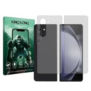 King Kong Tough model transparent screen protector suitable for Samsung Galaxy Z Fold5 mobile phone along with the back protector