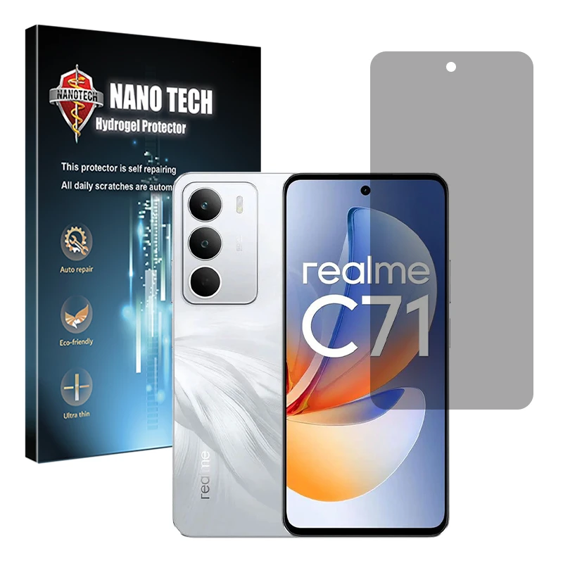 محافظ صفحه نمایش حریم شخصی نانو تک مدل Tough مناسب برای گوشی موبایل ریلمی C71