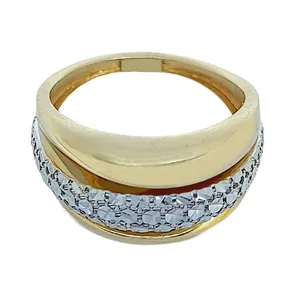 انگشتر طلا 18 عیار زنانه افرا مدل لوکس 288 سایز 56