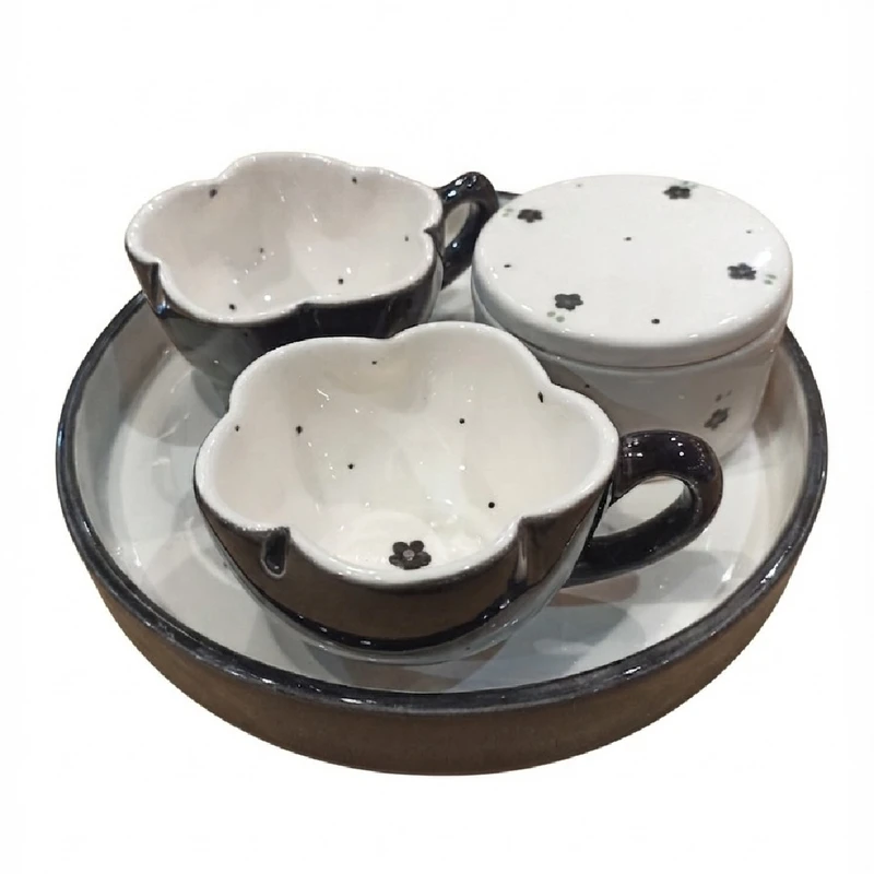 سرویس چای خوری 4 پارچه دو نفره مدل New kitchen 