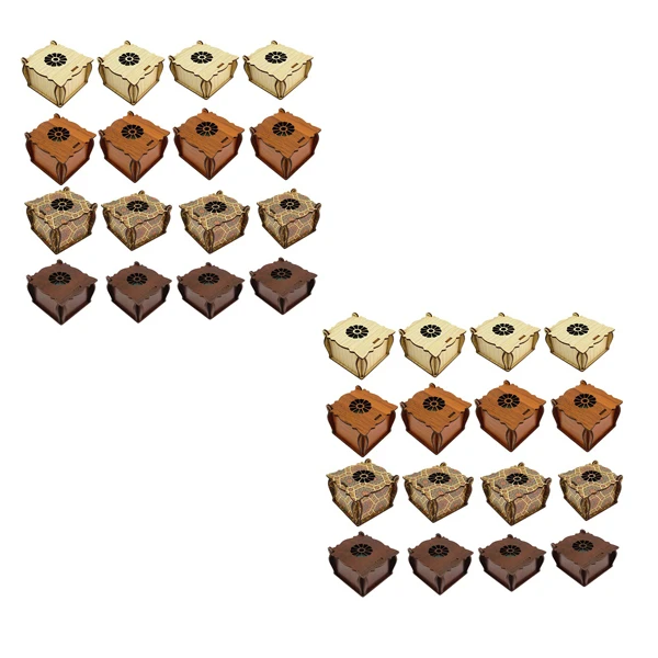 جعبه انگشتر پارلا گوهر کد 3379 مجموعه 32 عددی