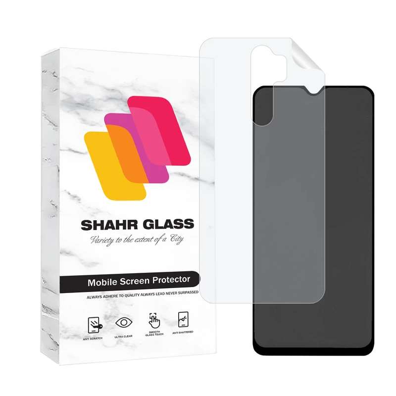محافظ صفحه نمایش حریم شخصی شهر گلس مدل FULLPRIVNANOSH مناسب برای گوشی موبایل شیائومی Redmi Note 8 Pro به همراه محافظ پشت گوشی هیدروژل