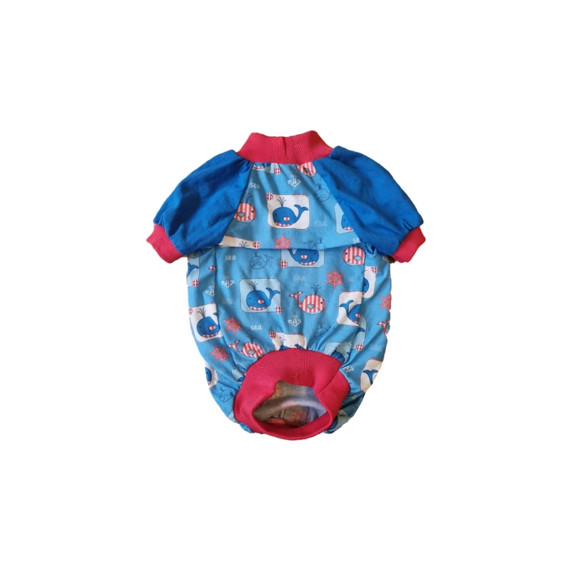 لباس سگ و گربه مدل نهنگی سایز M