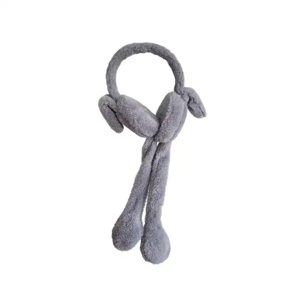 گوش گیر زمستانی بچگانه مدل پمپی رنگ طوسی