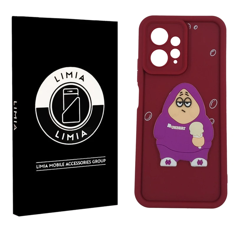 کاور لیمیا مدل سولید لنزدار طرح عروسکی برجسته مناسب برای گوشی موبایل شیائومی Redmi Note 12 4G