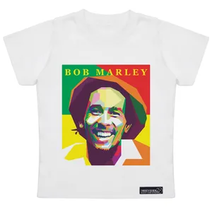 تی شرت آستین کوتاه دخترانه 27 مدل Bob Marley کد MH959