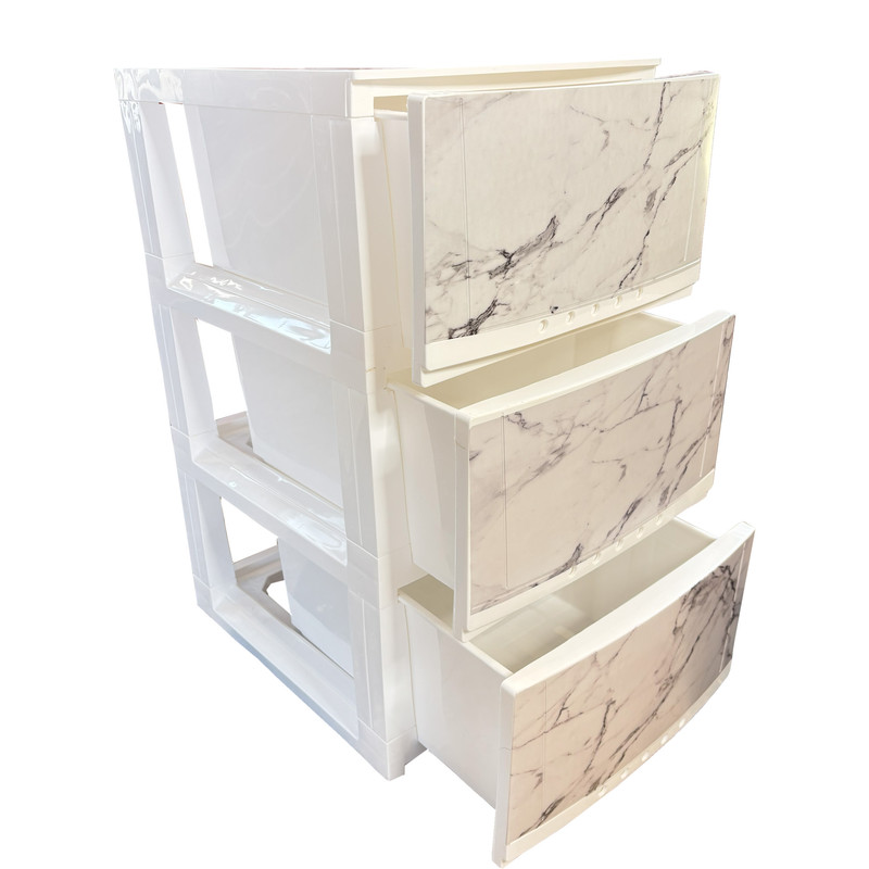 فایل کشویی مدل 3 کشو طرح سنگ مارینا T312