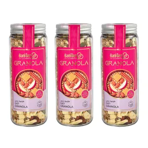 Bani Bar, Diet Granola with 50% Nuts, Apple & Cinnamon – 380 g Pack of 3