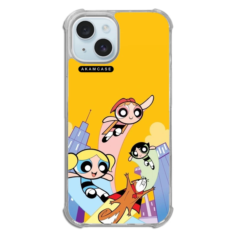 کاور آکام مدل AMCWTA15-POWER PUFF GIRLS7  مناسب برای گوشی موبایل اپل iPhone 15