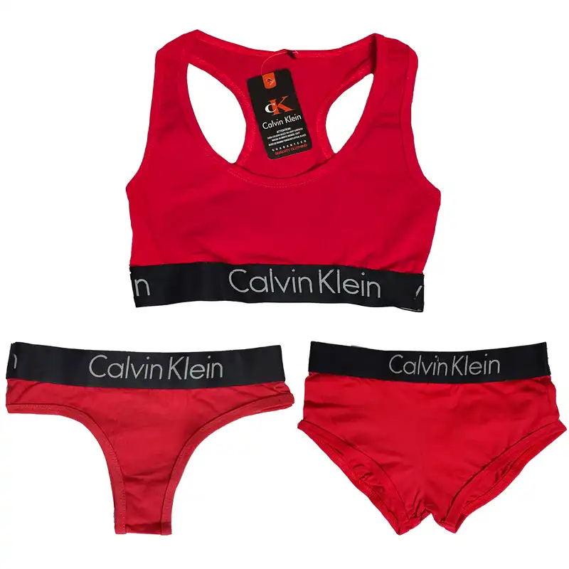 ست شورت و نیم تنه زنانه مدل نخ پنبه بسته 3 عددی