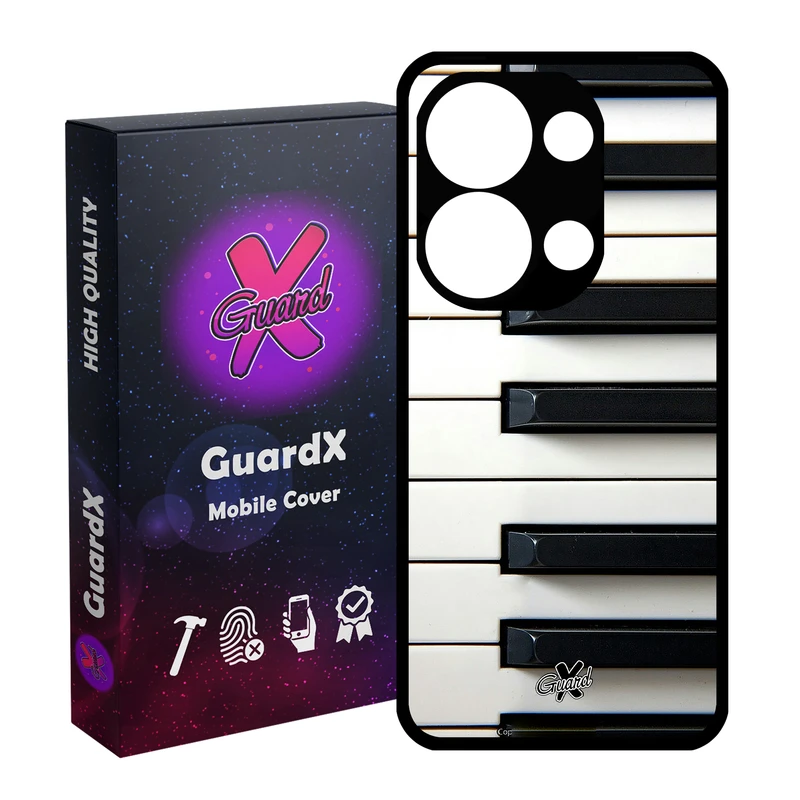 کاور گارد ایکس طرح Piano مدل Glass10101 مناسب برای گوشی موبایل شیائومی Redmi Note 13 Pro 4G / Poco M6 Pro 4G