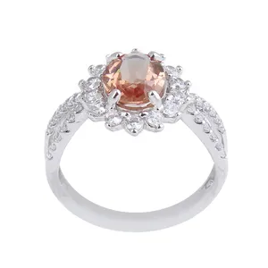 انگشتر نقره زنانه بازرگانی میلادی مدل سنگ اونیکس کد AWR_1031