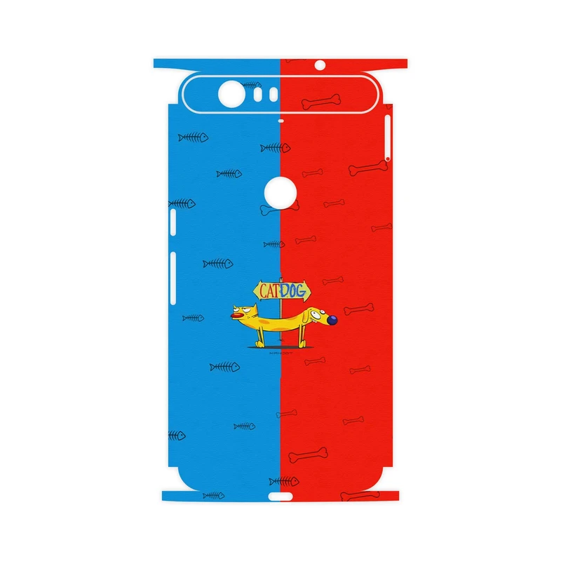 برچسب پوششی ماهوت مدل CatDog-FullSkin مناسب برای گوشی موبایل گوگل Nexus 6P
