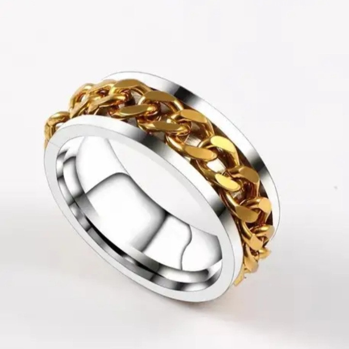 انگشتر مردانه مدل زنجیری