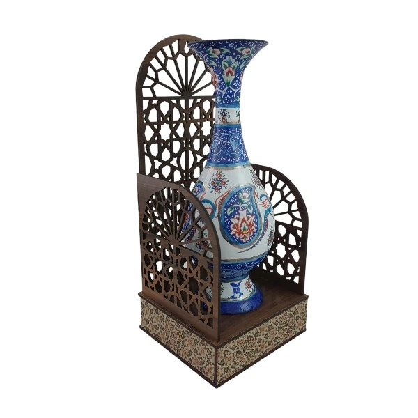 گلدان میناکاری کد G1018