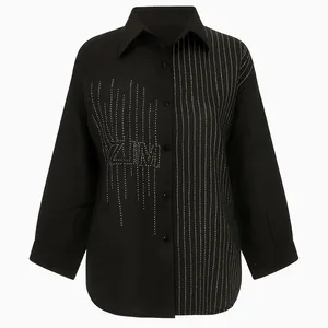 شومیز آستین بلند یقه برگردان زنانه مدل Da41