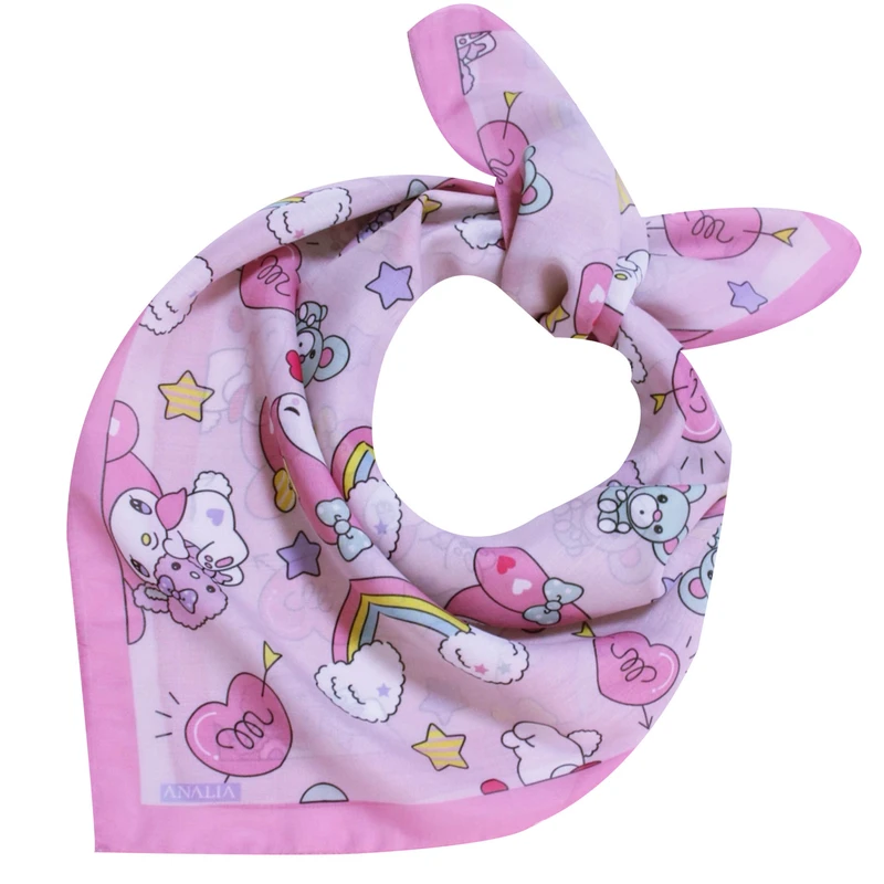 روسری دخترانه مدل کرومی رنگین کمان کد 1023737