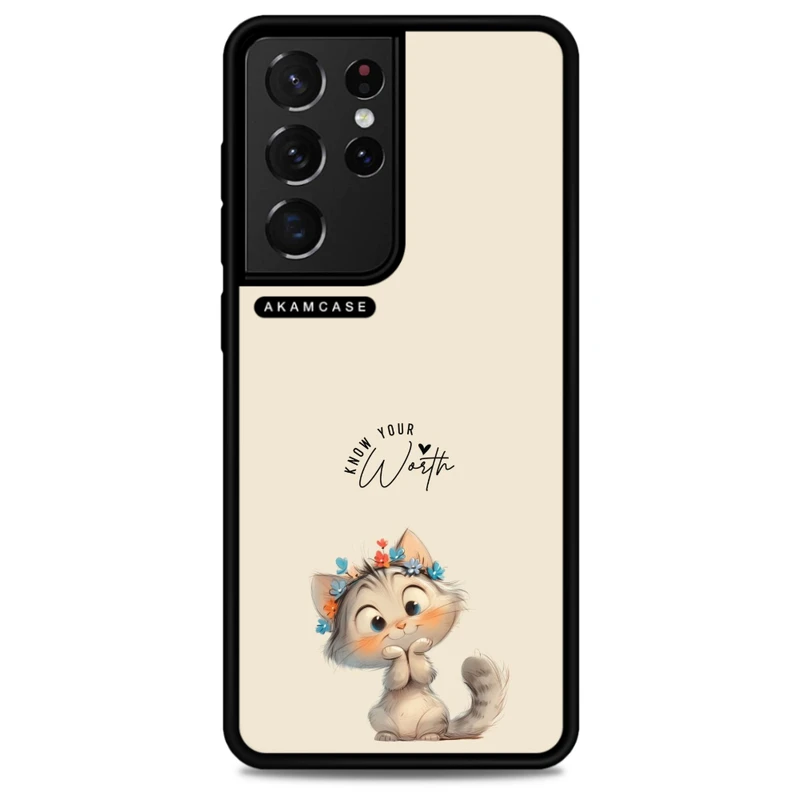 کاور آکام مدل AMC-WSGS21U-ANIMALS QOUTES-7 مناسب برای گوشی موبایل سامسونگ Galaxy S21 Ultra