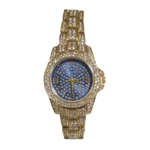 ساعت مچی عقربه ای زنانه مدل نگین دار کد 08